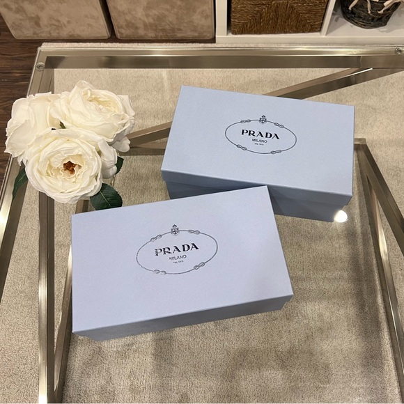 Prada Shoe Boxes (set of 2) - Picture 1 of 8